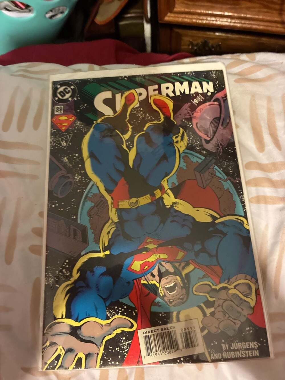 Superman #89 DC Comics May 1994 Jurgens Rubinstein Triangle 18 Direct Sales